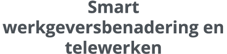 Smart werkgeversbenadering en telewerken