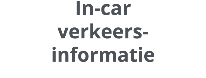 In car verkeers informatie