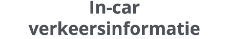 In car verkeersinformatie