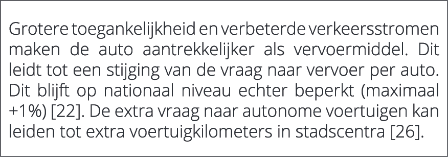  Grotere toegankelijkheid en verbeterde verkeersstromen maken de auto aantrekkelijker als vervoermiddel. Dit leidt to...