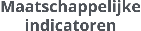 Maatschappelijke indicatoren
